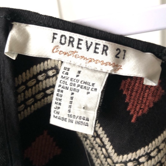 Forever 21 Contemporary Tribal Crop Top - Picture 5 of 5